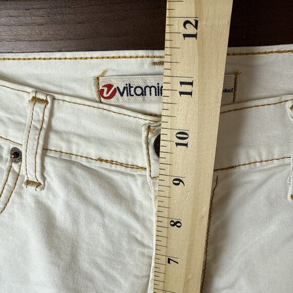 Vitamina Jeans Womens Size EU 44 White US 30 x 31 Straight Leg Denim Pants Italy - Picture 6 of 11